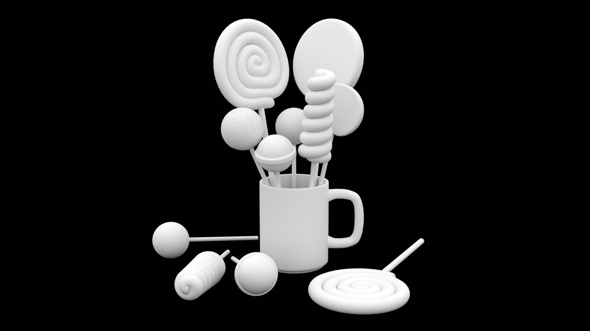 Lollipop 001 3D model_8