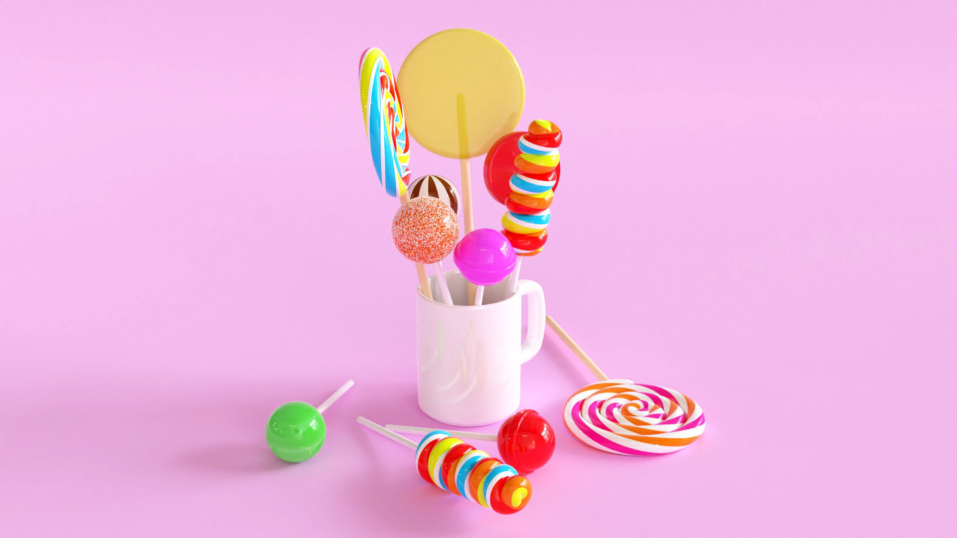 Lollipop 001 3D model_6