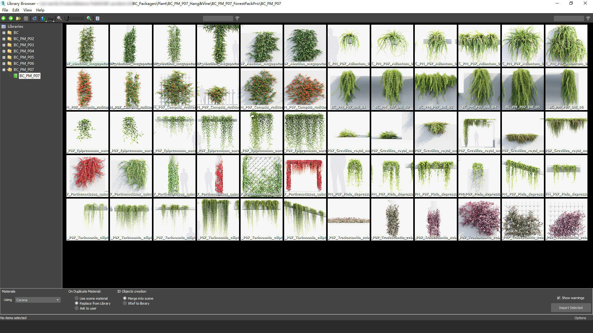 Package 07 Hang Vine Collection 3D model_1