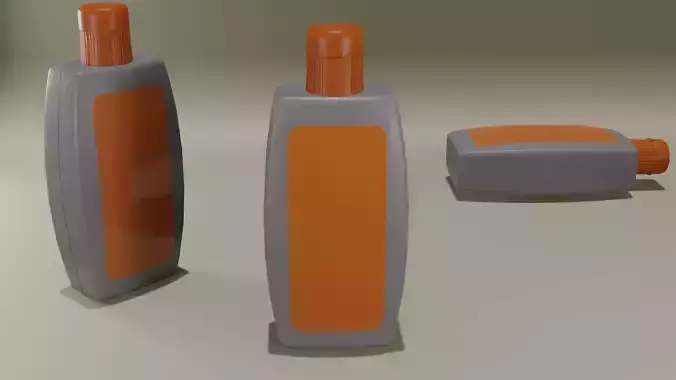 Cosmetic Bottle - Game Asset for mobile with PBR textures