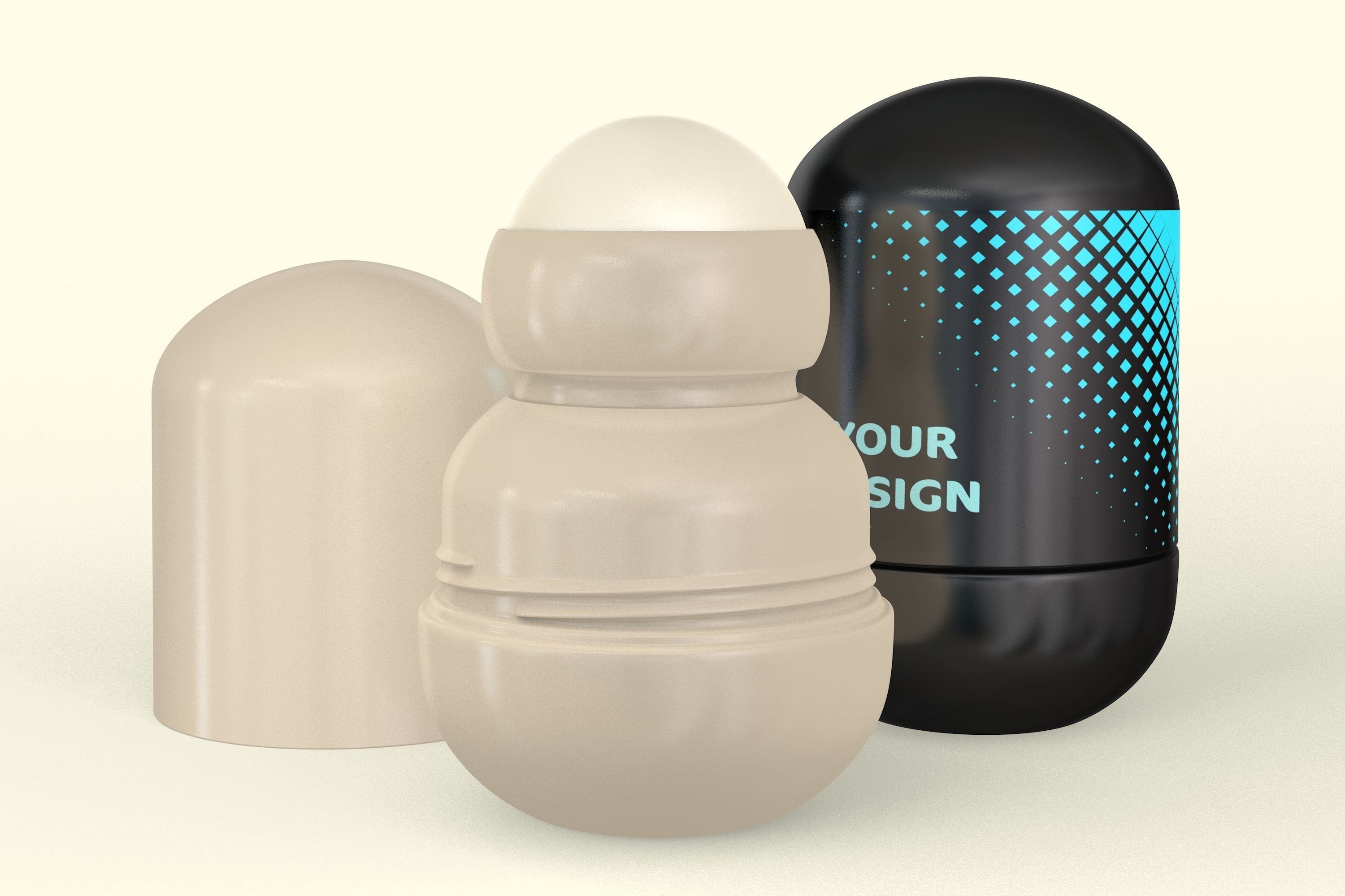 Roll-On Deodorant 3D model_4