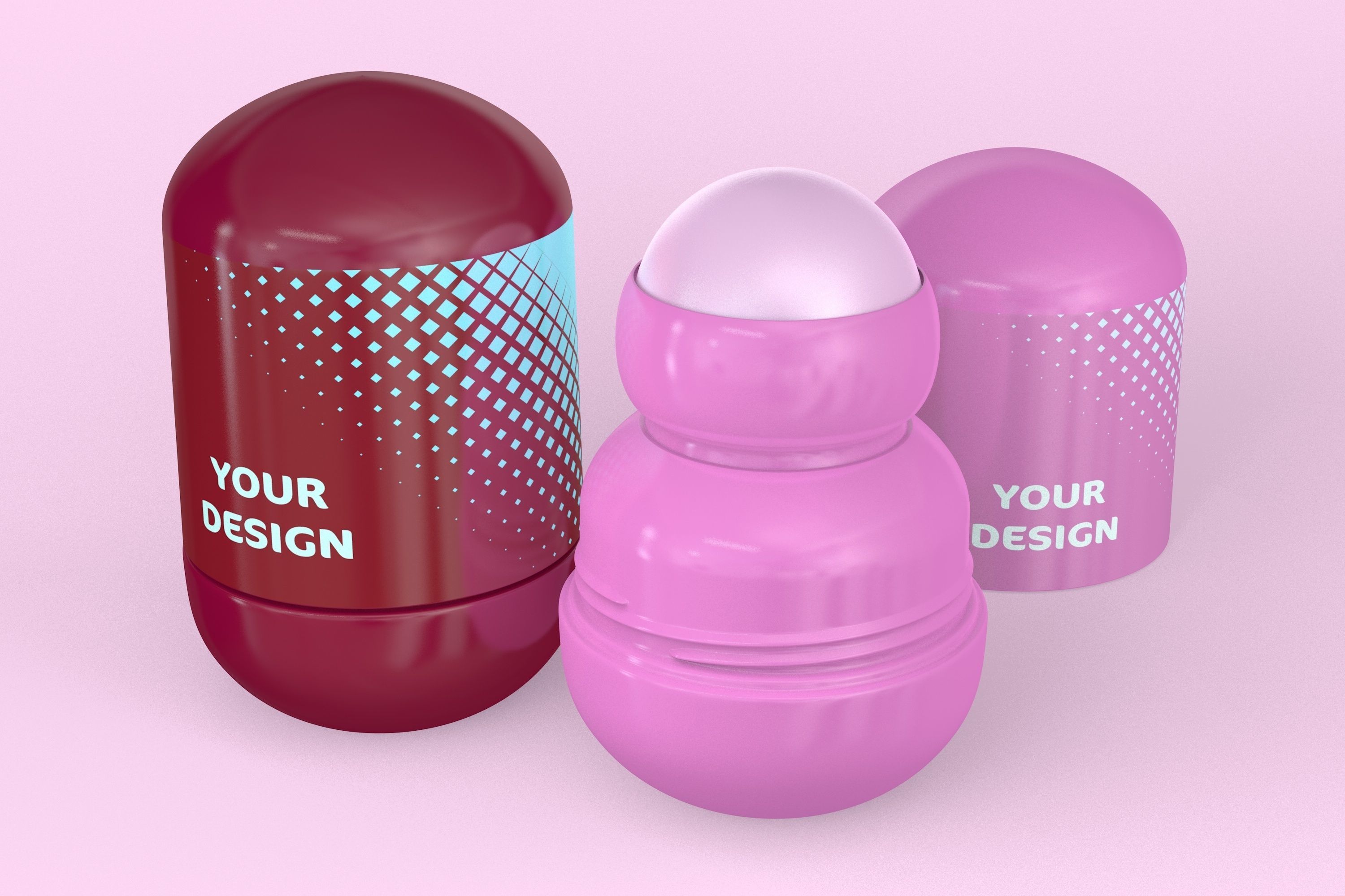 Roll-On Deodorant 3D model_2