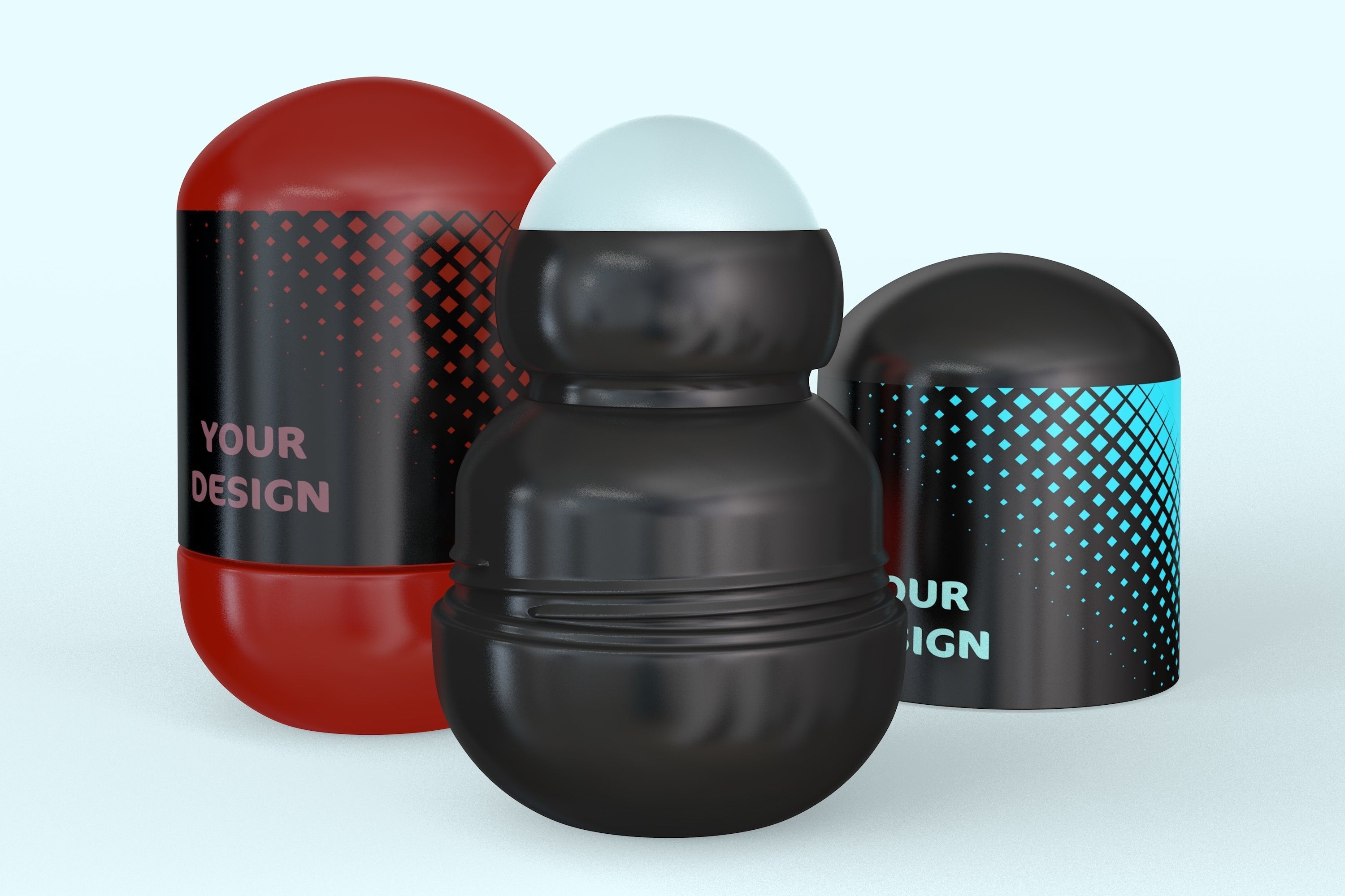 Roll-On Deodorant 3D model_3