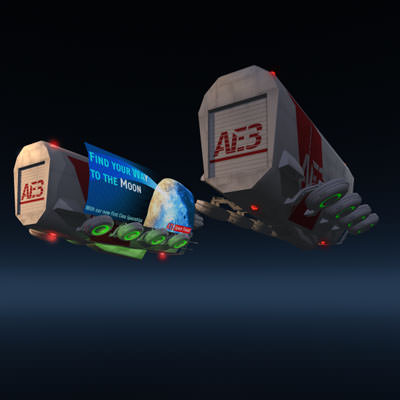 Sci-fi truck 3D model_8