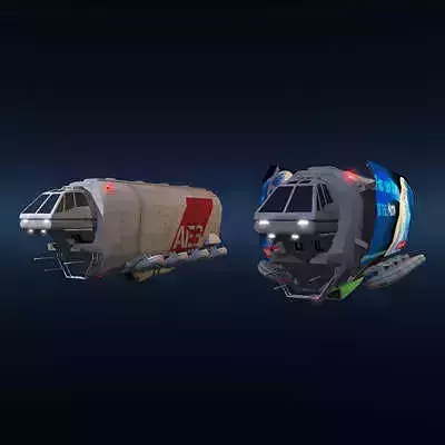 Sci-fi truck 3D model