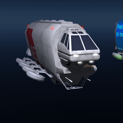 Sci-fi truck 3D model_4