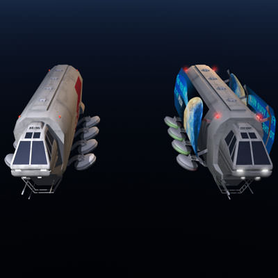 Sci-fi truck 3D model_9