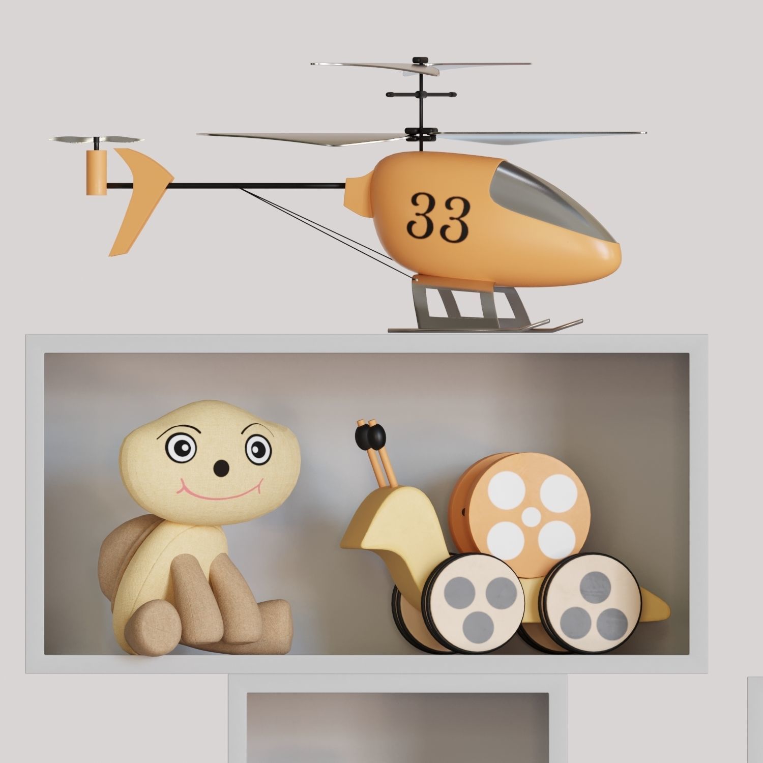 Decor set for kids 12 3D model_2