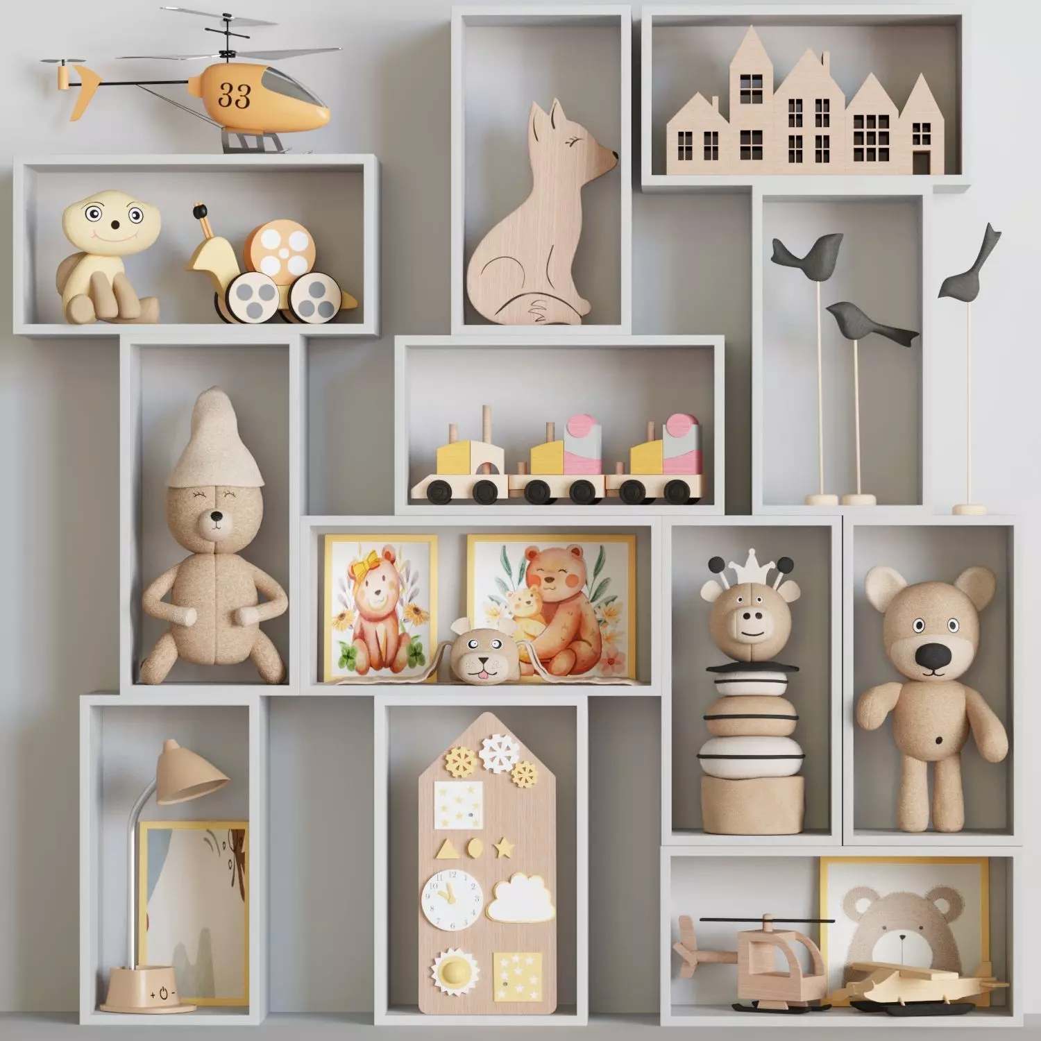 Decor set for kids 12 3D model_0