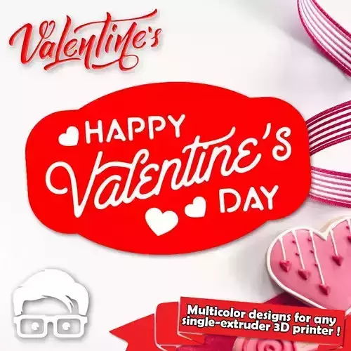 Valentine ornament unique gift for your loved one 3D print model