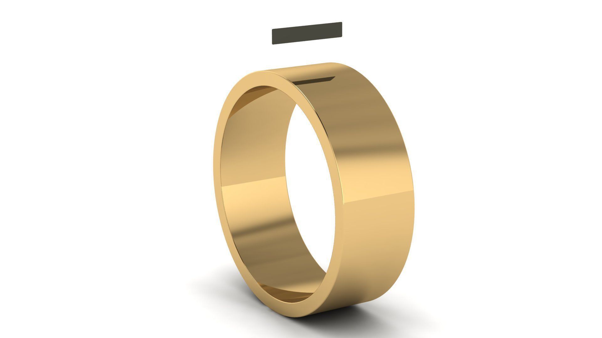 Flat Wedding Band Rings Collection US Sizes _23