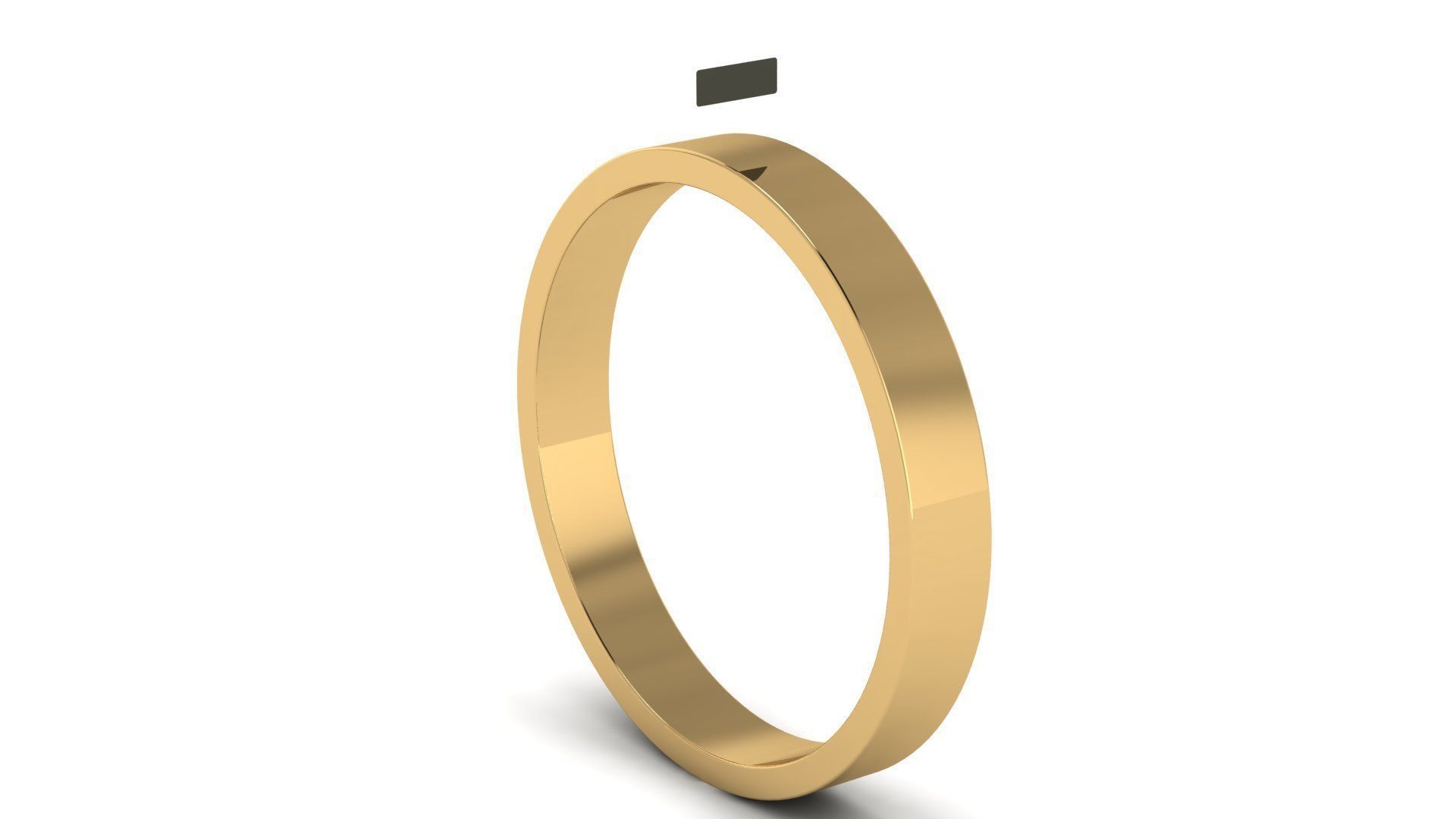 Flat Wedding Band Rings Collection US Sizes _11