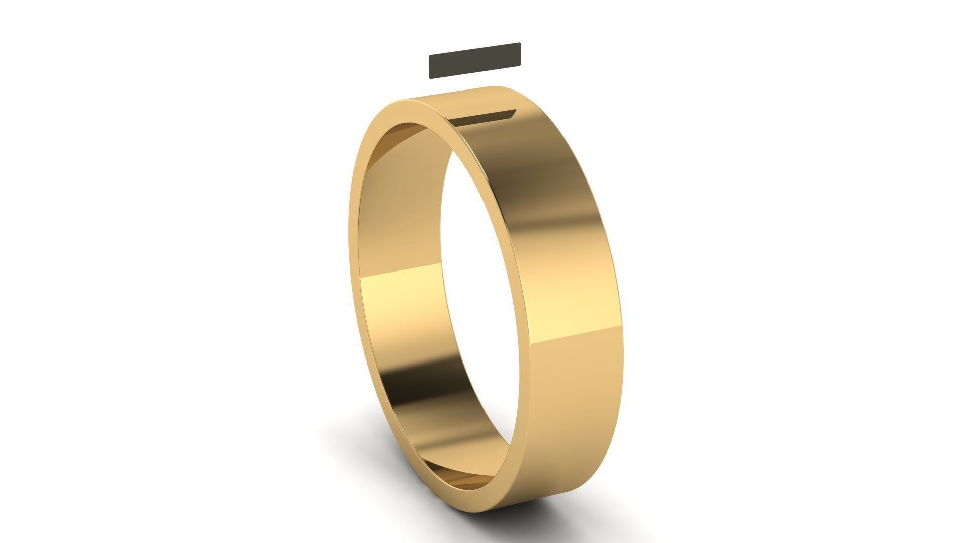 Flat Wedding Band Rings Collection US Sizes _17