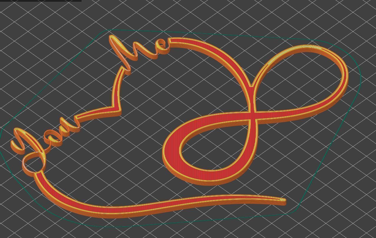 Valentine ornament unique gift for your loved one 3D print model_1