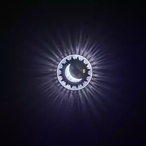 Sun and Moon Wall Light - Creative Decor Printable STL 3D print model