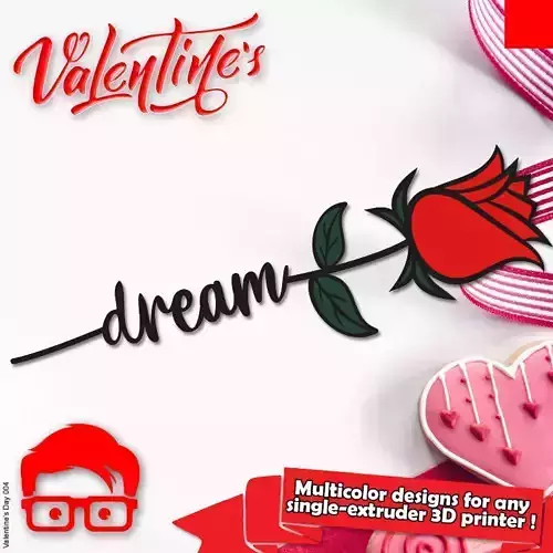 Valentine ornament unique gift for your loved one 3D print model