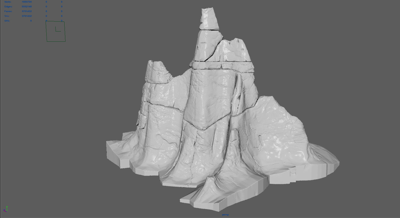 Mountain Peak Printable 3D print model_1