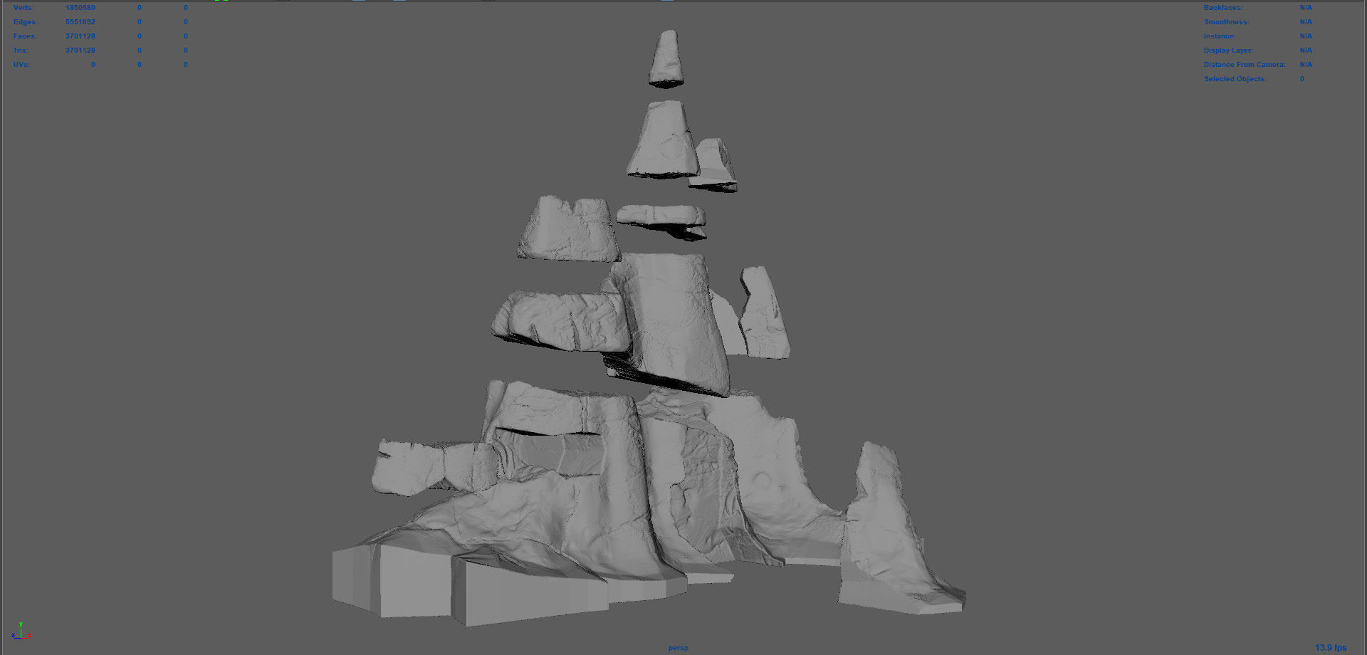 Mountain Peak Printable 3D print model_8