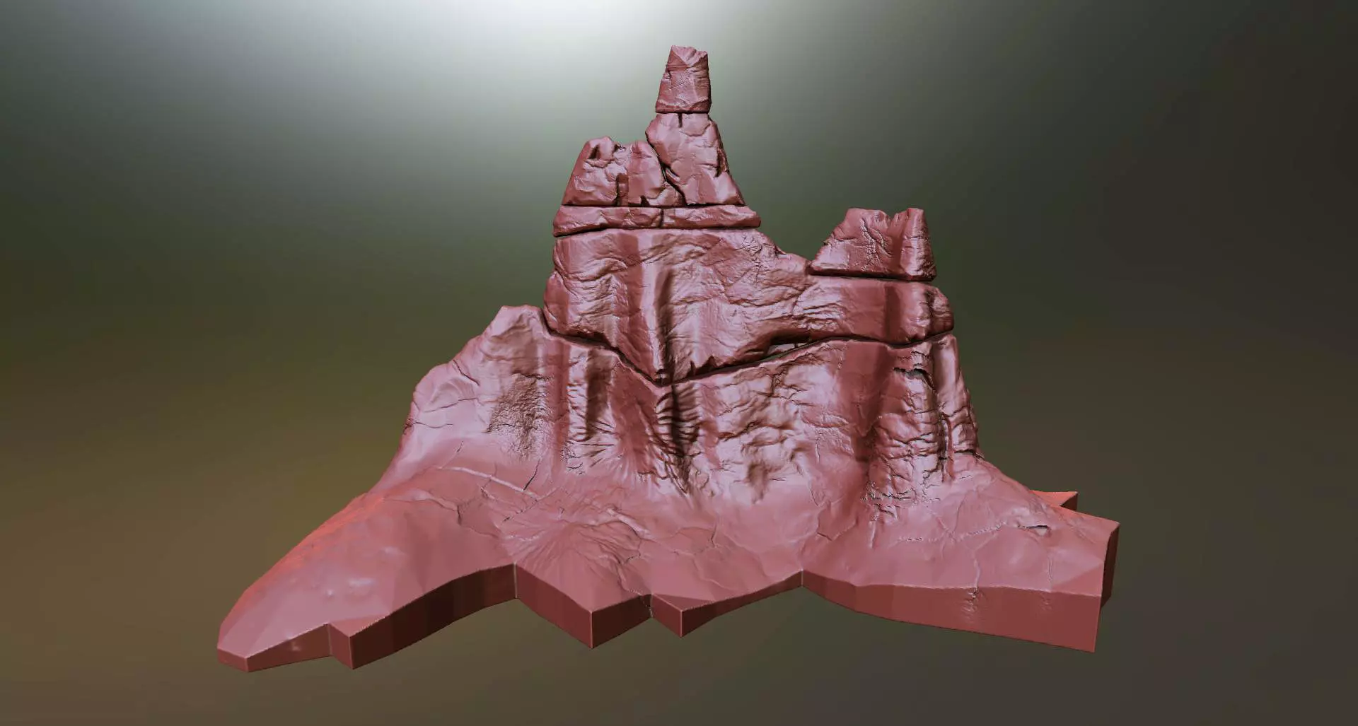 Mountain Peak Printable 3D print model_0