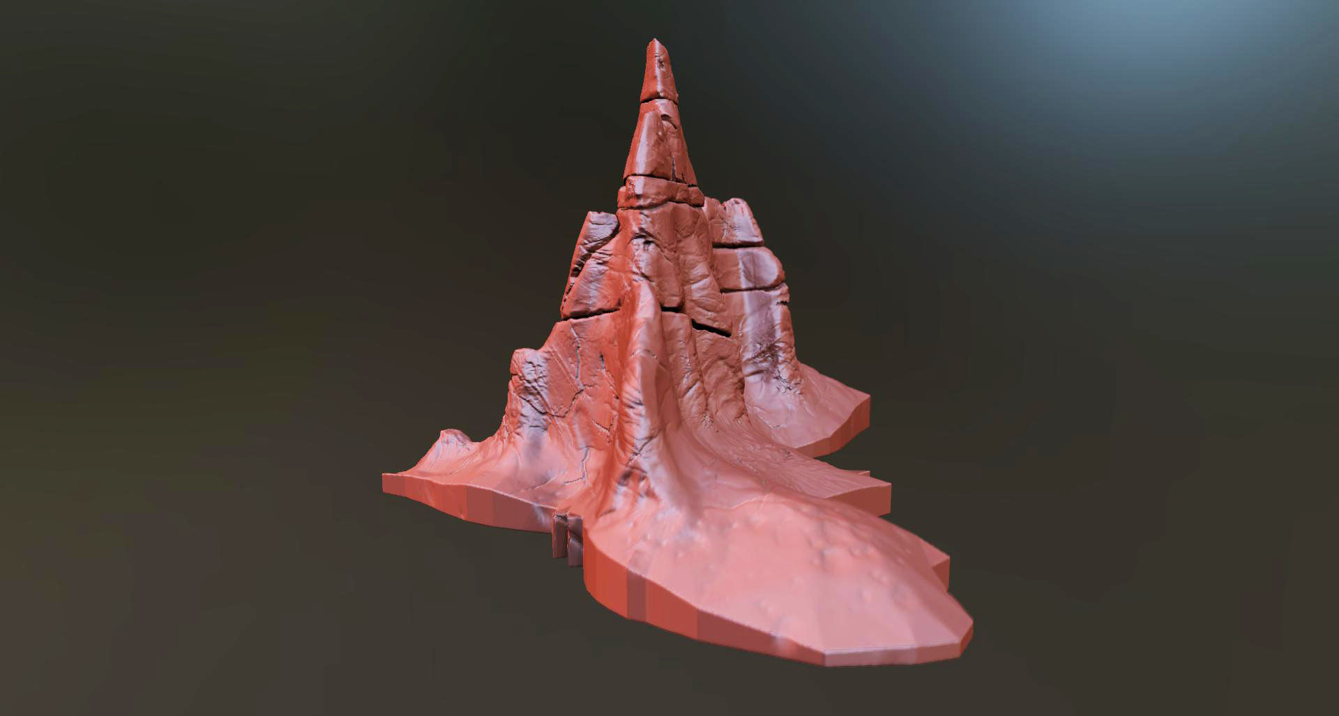 Mountain Peak Printable 3D print model_2