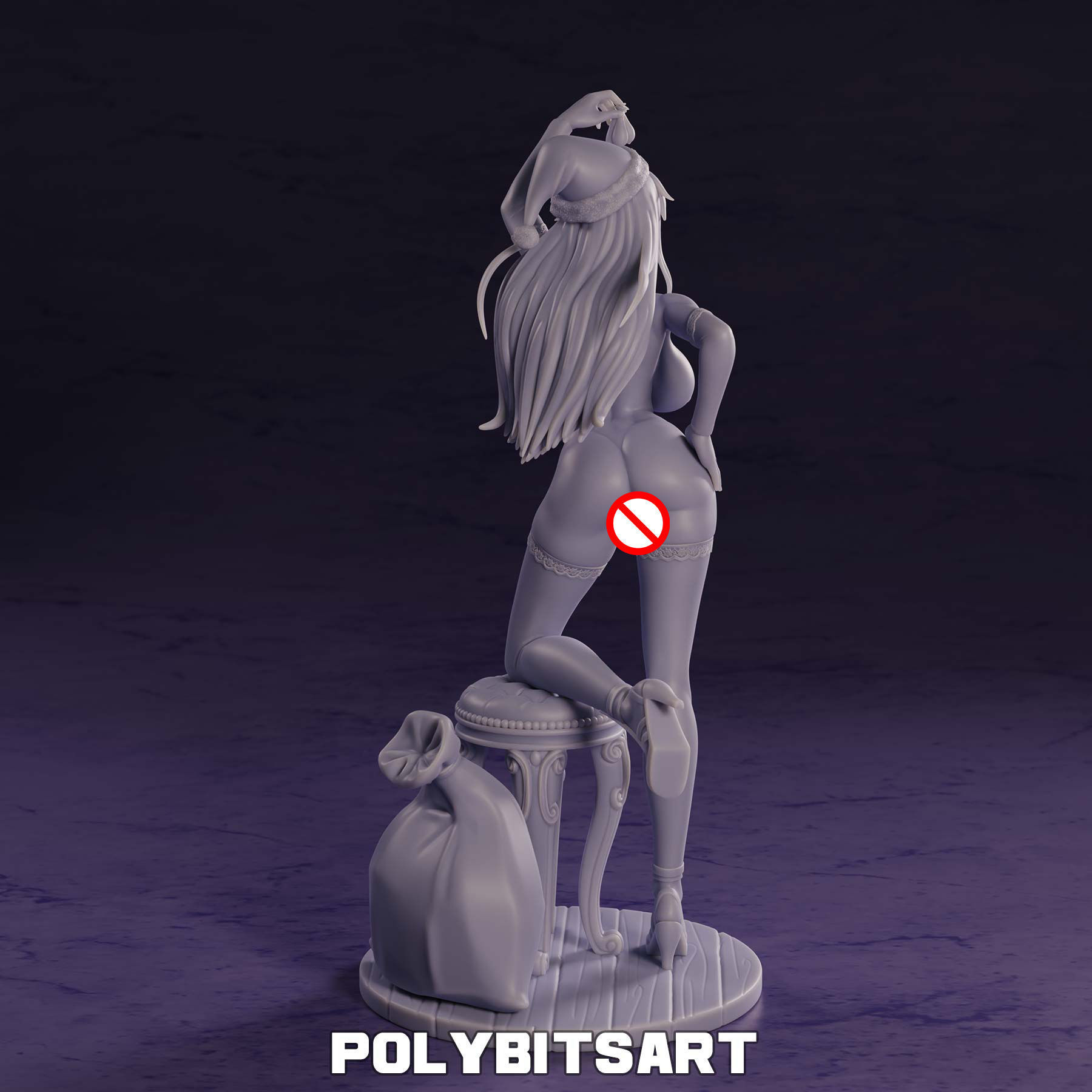 Nami One Piece Christmas Figure 3D print model_13