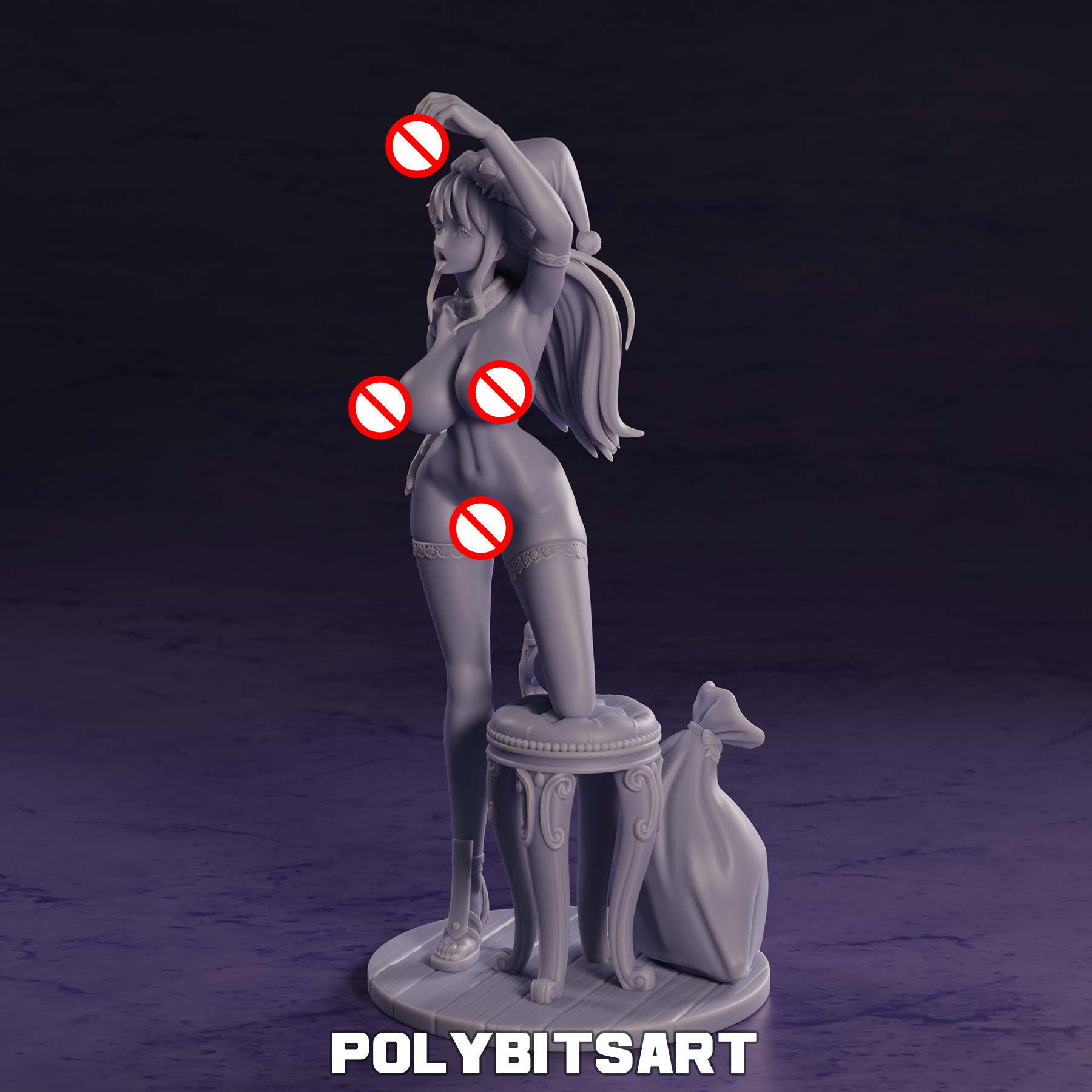 Nami One Piece Christmas Figure 3D print model_21