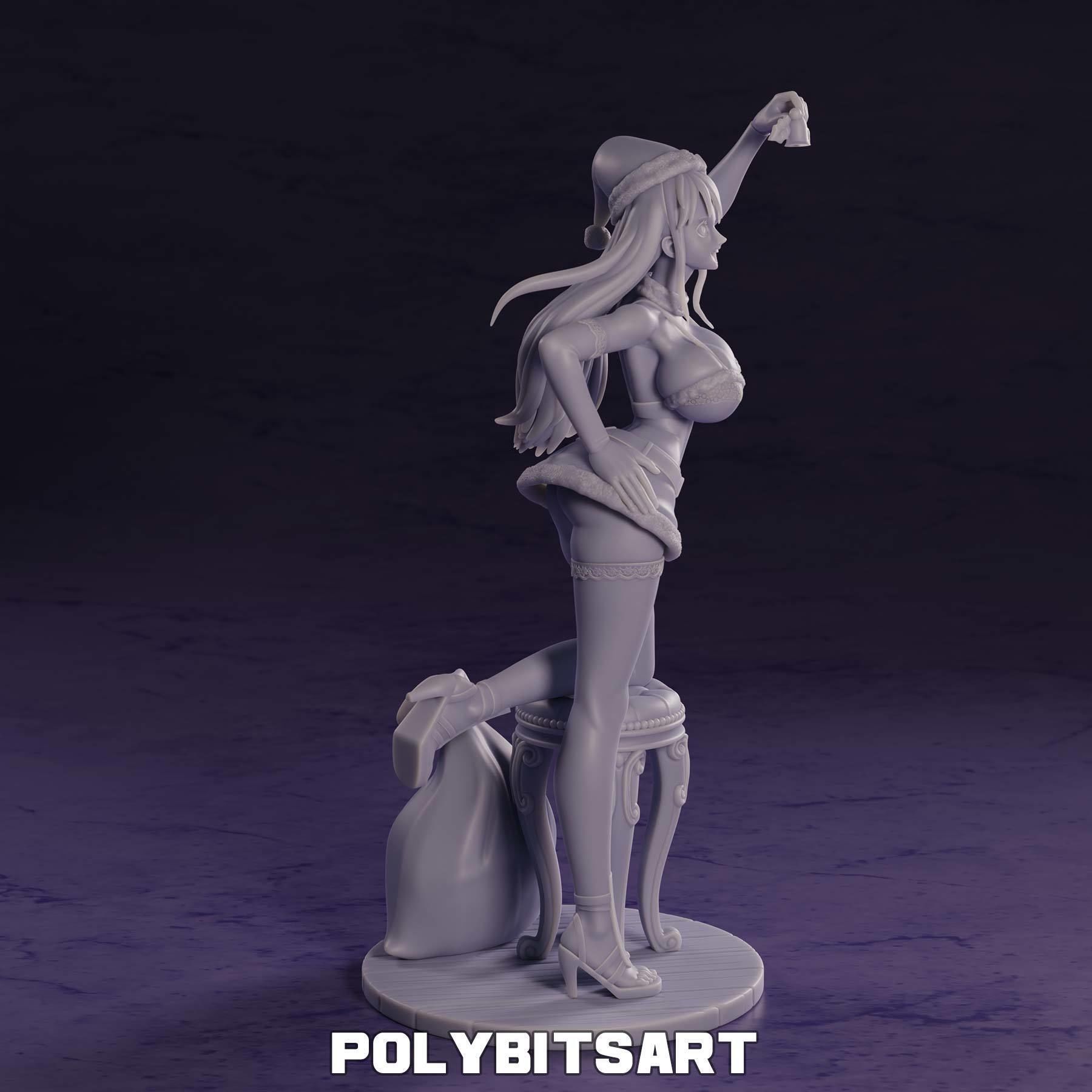 Nami One Piece Christmas Figure 3D print model_7