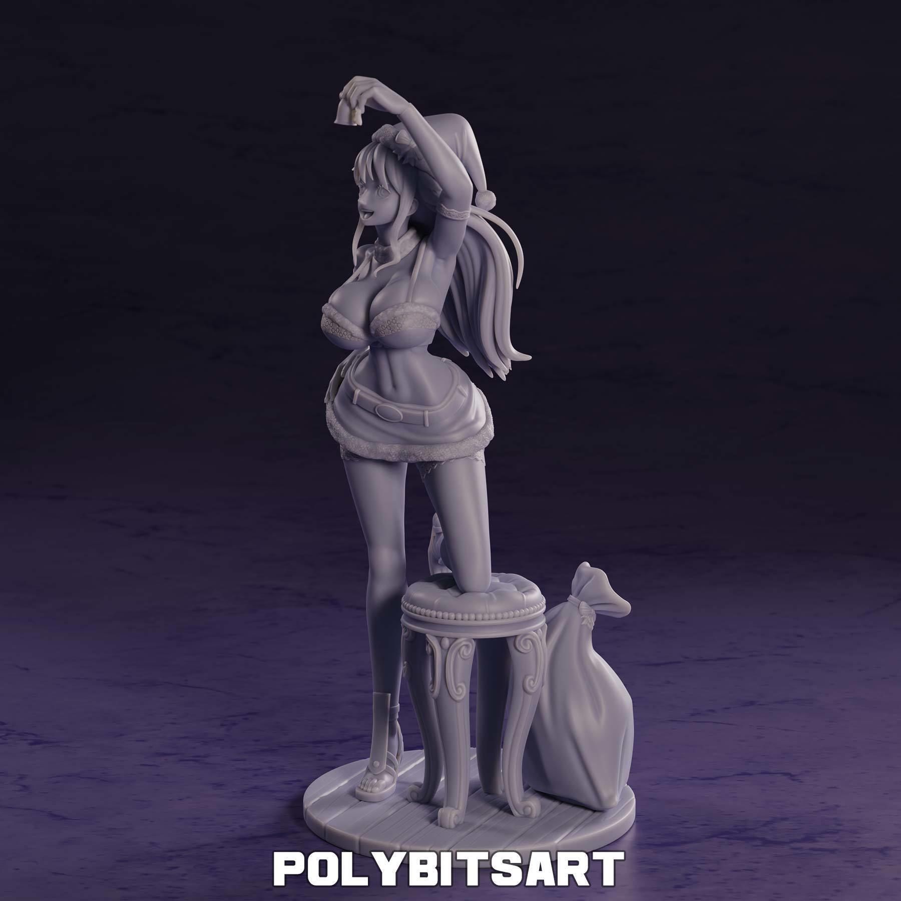 Nami One Piece Christmas Figure 3D print model_20