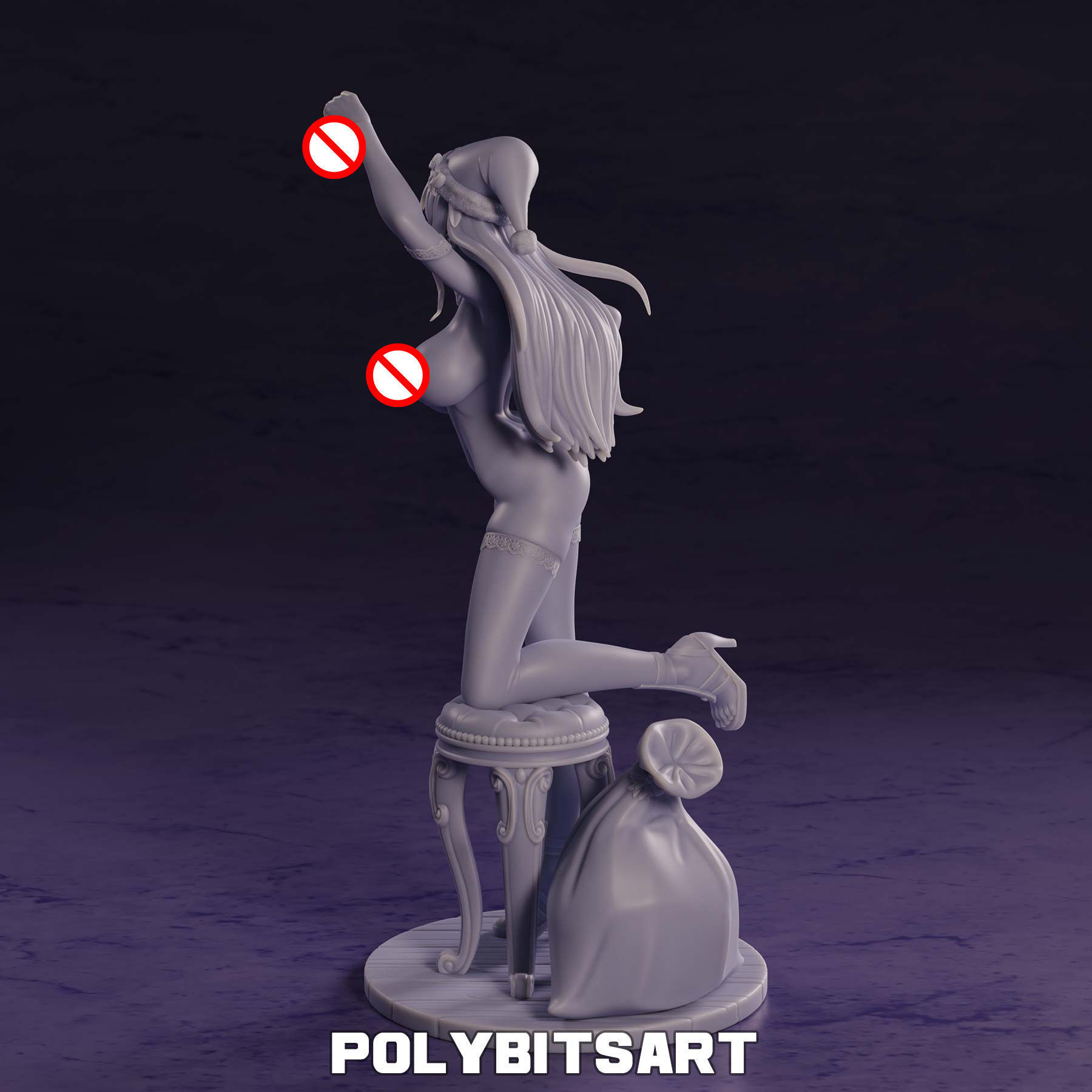 Nami One Piece Christmas Figure 3D print model_17