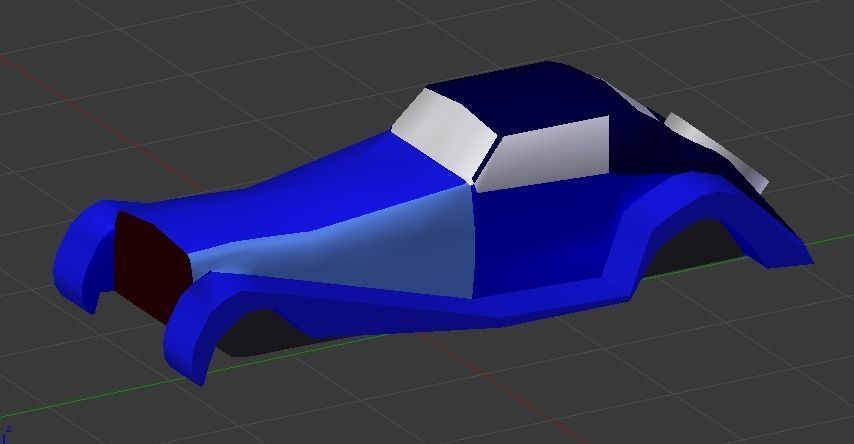 Classic Car Free 3D model_2