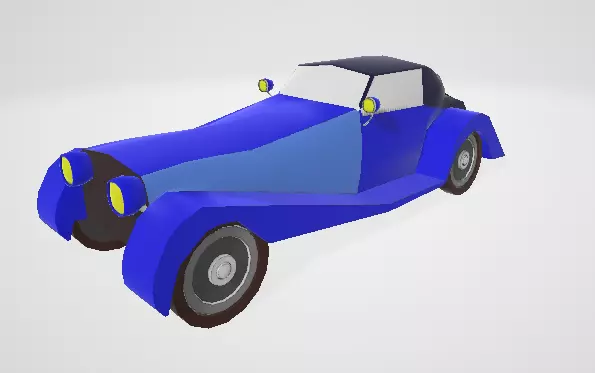 Classic Car Free 3D model_0