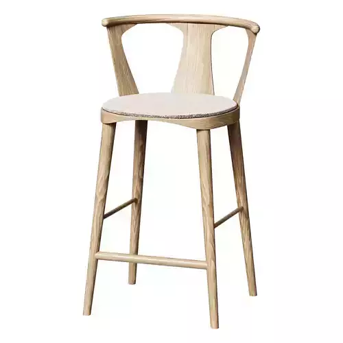In Between 92 SK8 Counter Chair  Oak Fabric 2