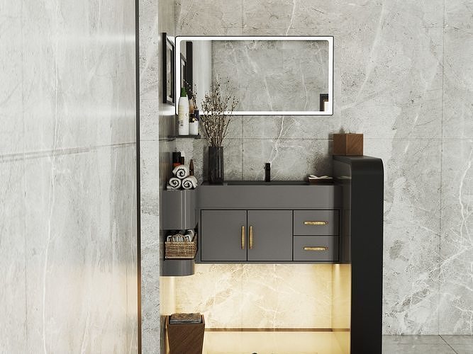 Modern wash basin  Free 3D model