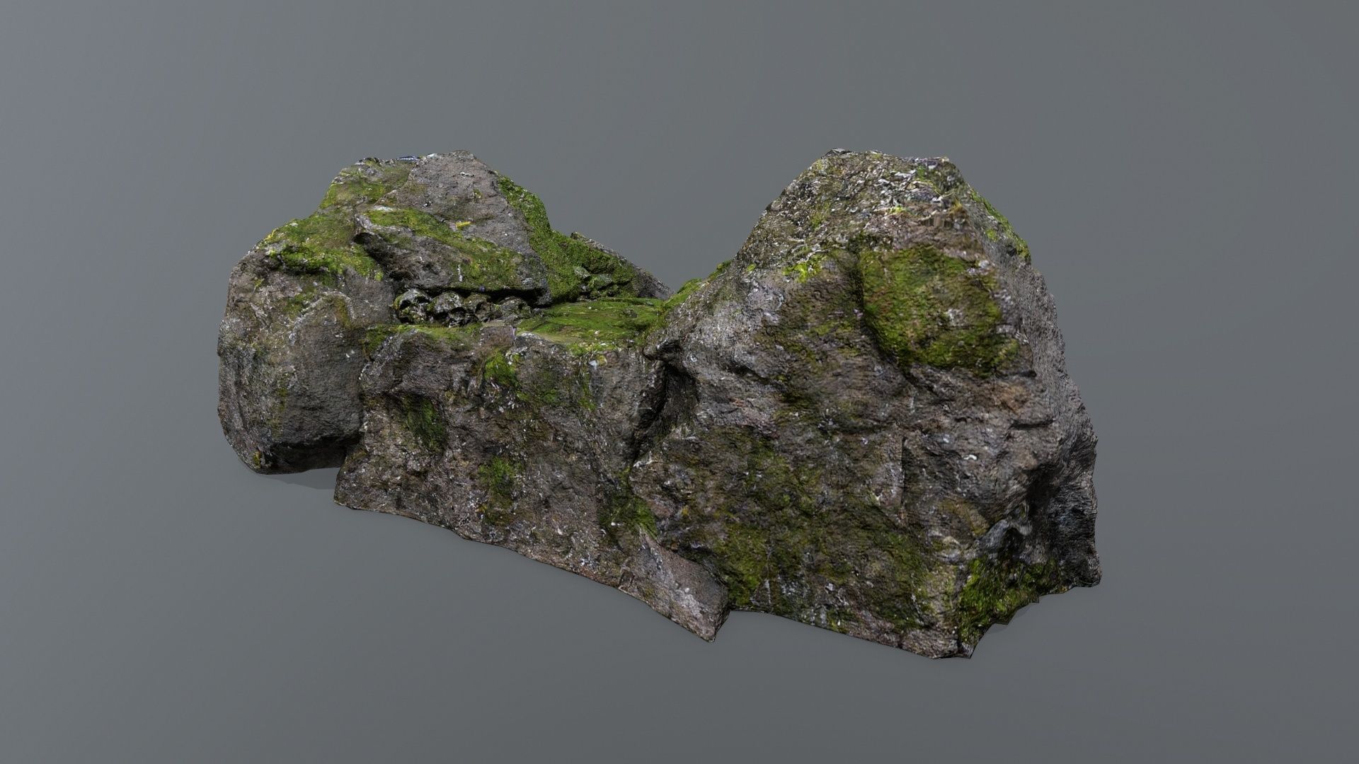 Ruin Stairs Low-poly 3D model_5