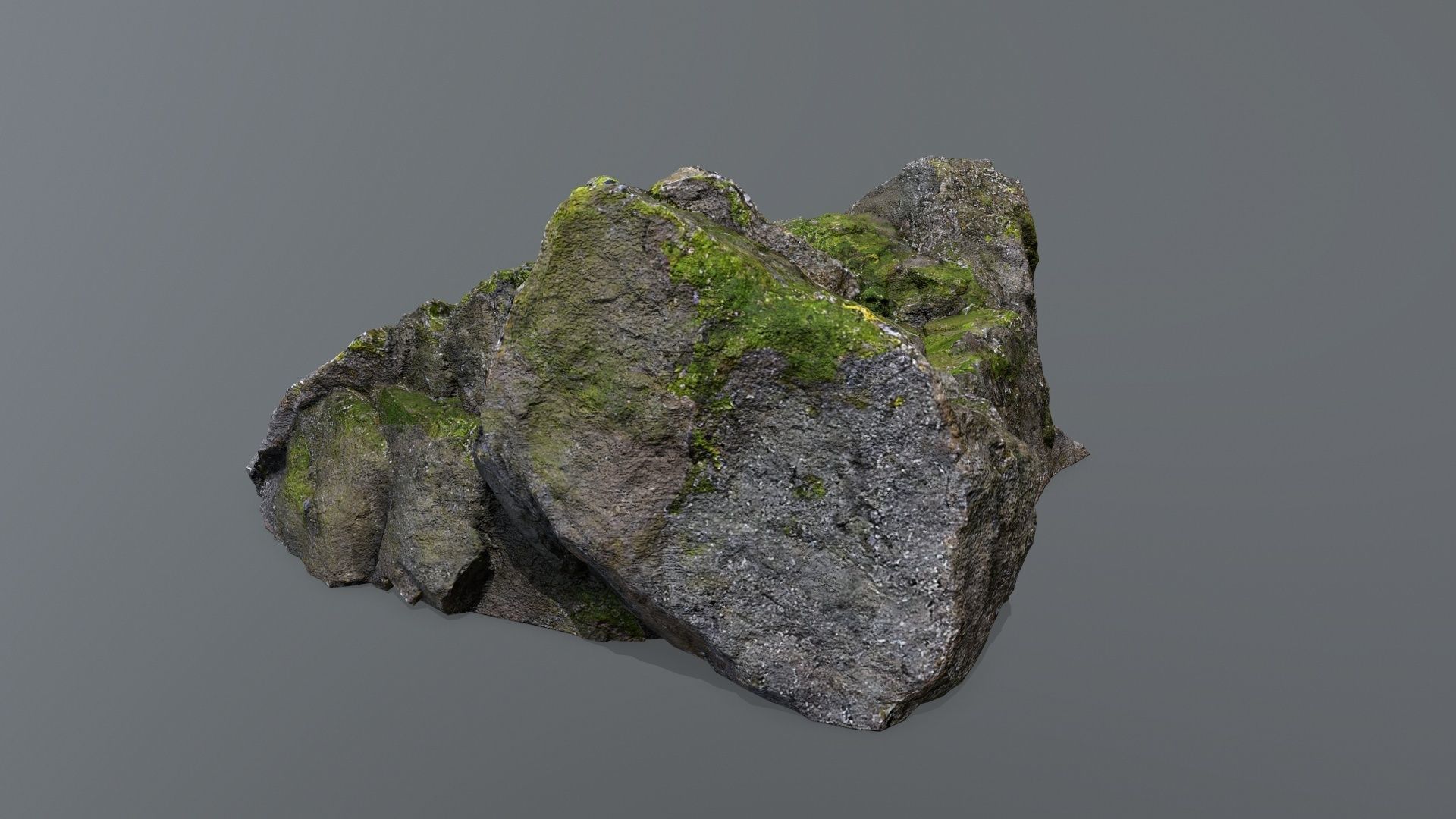 Ruin Stairs Low-poly 3D model_7