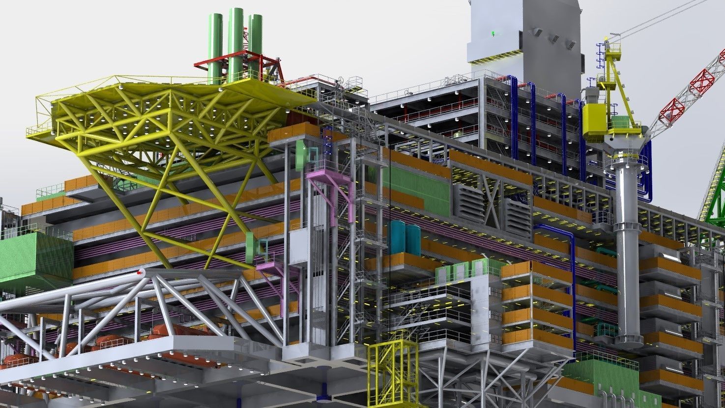 Berkut Oil Rig Largest Oil Rig in world 3D model_20