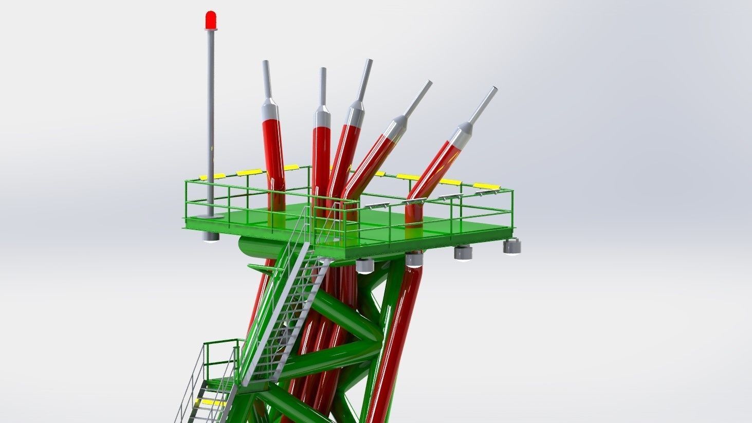 Berkut Oil Rig Largest Oil Rig in world 3D model_10