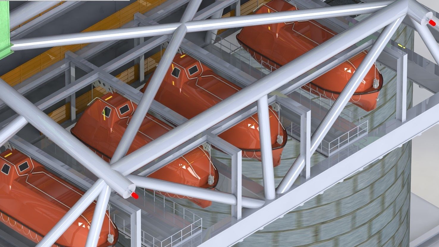 Berkut Oil Rig Largest Oil Rig in world 3D model_12