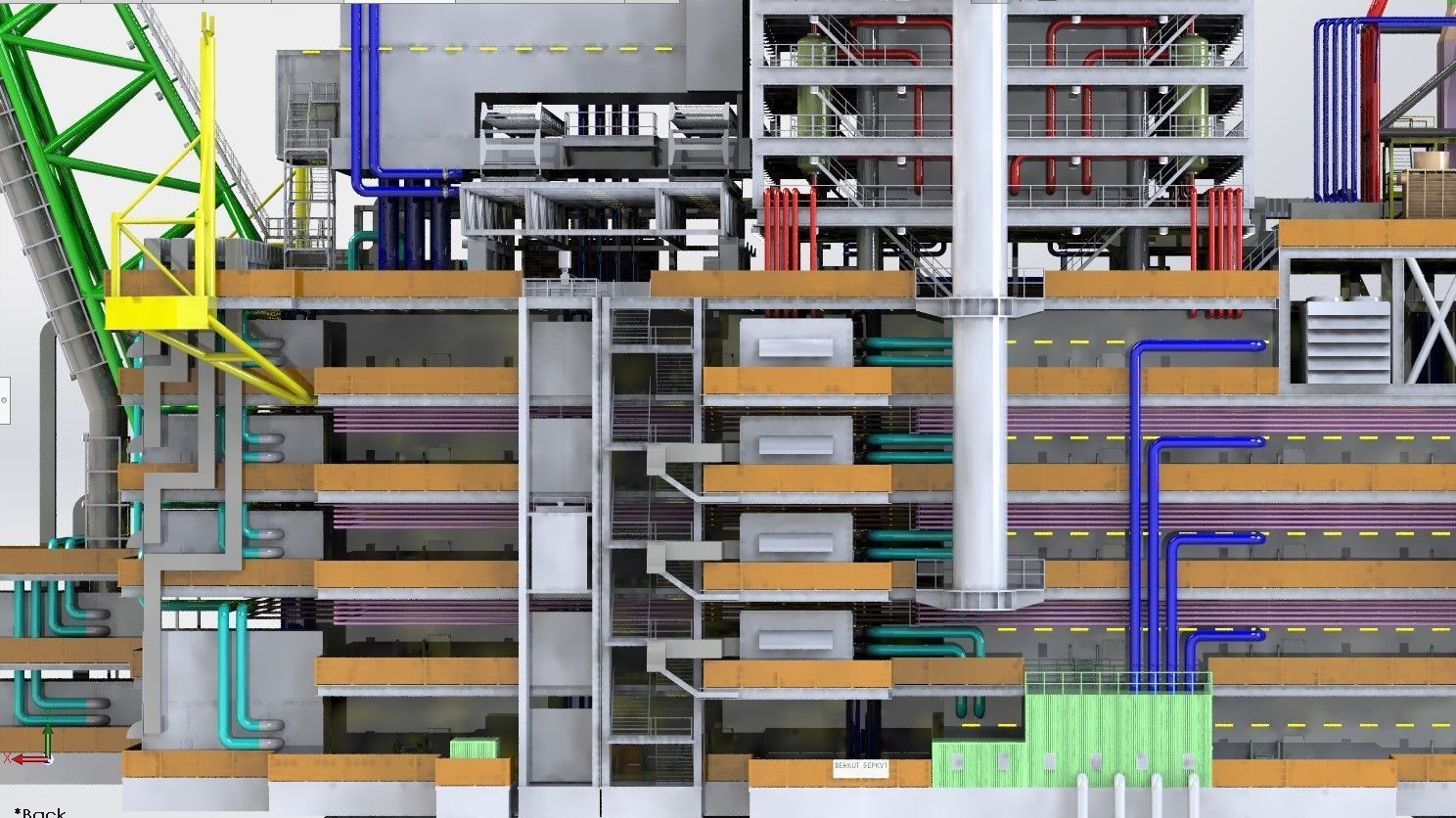 Berkut Oil Rig Largest Oil Rig in world 3D model_3