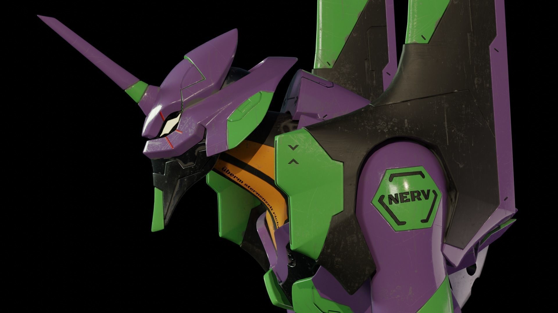 EVA-01 Low-poly 3D model_10