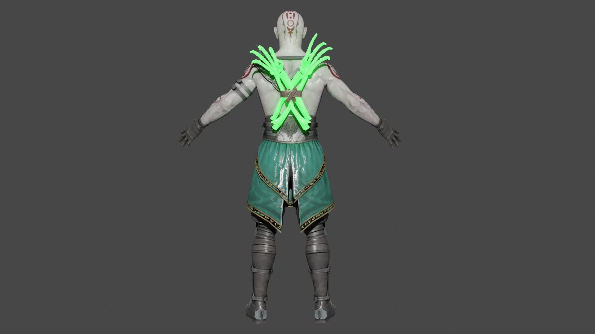 Quan Chi Low-poly 3D model_4