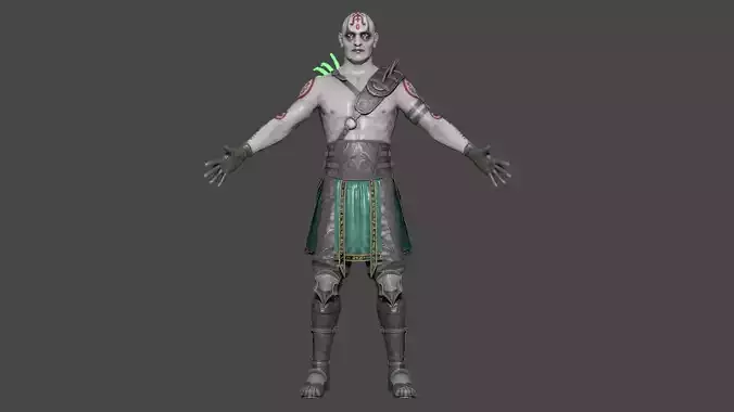 Quan Chi Low-poly 3D model