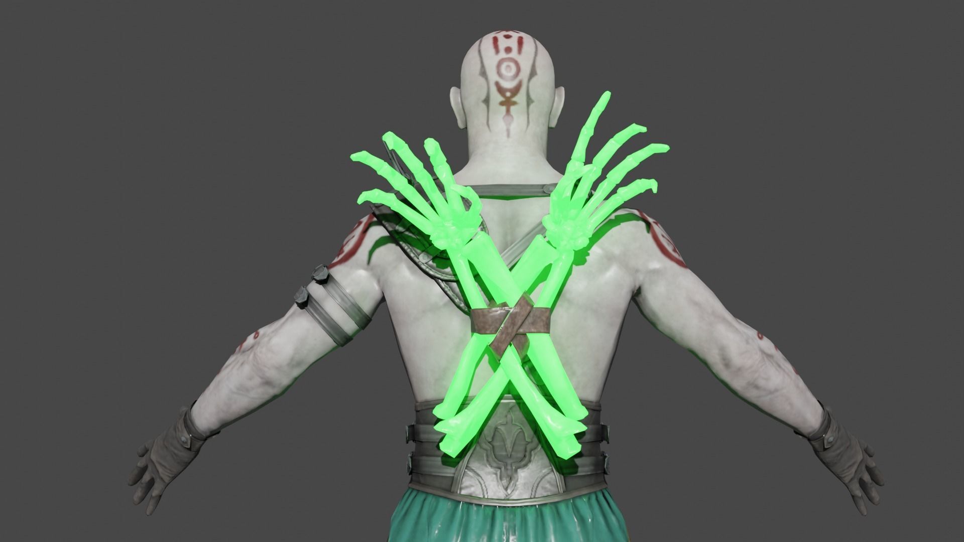 Quan Chi Low-poly 3D model_5