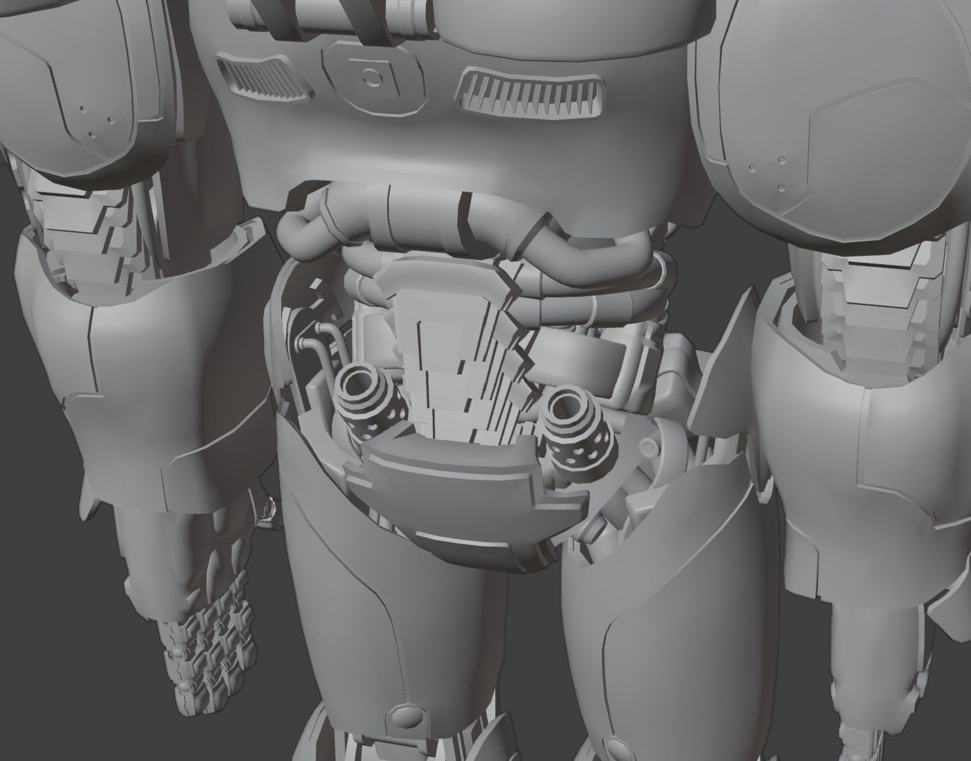 marine armor 3D model_11