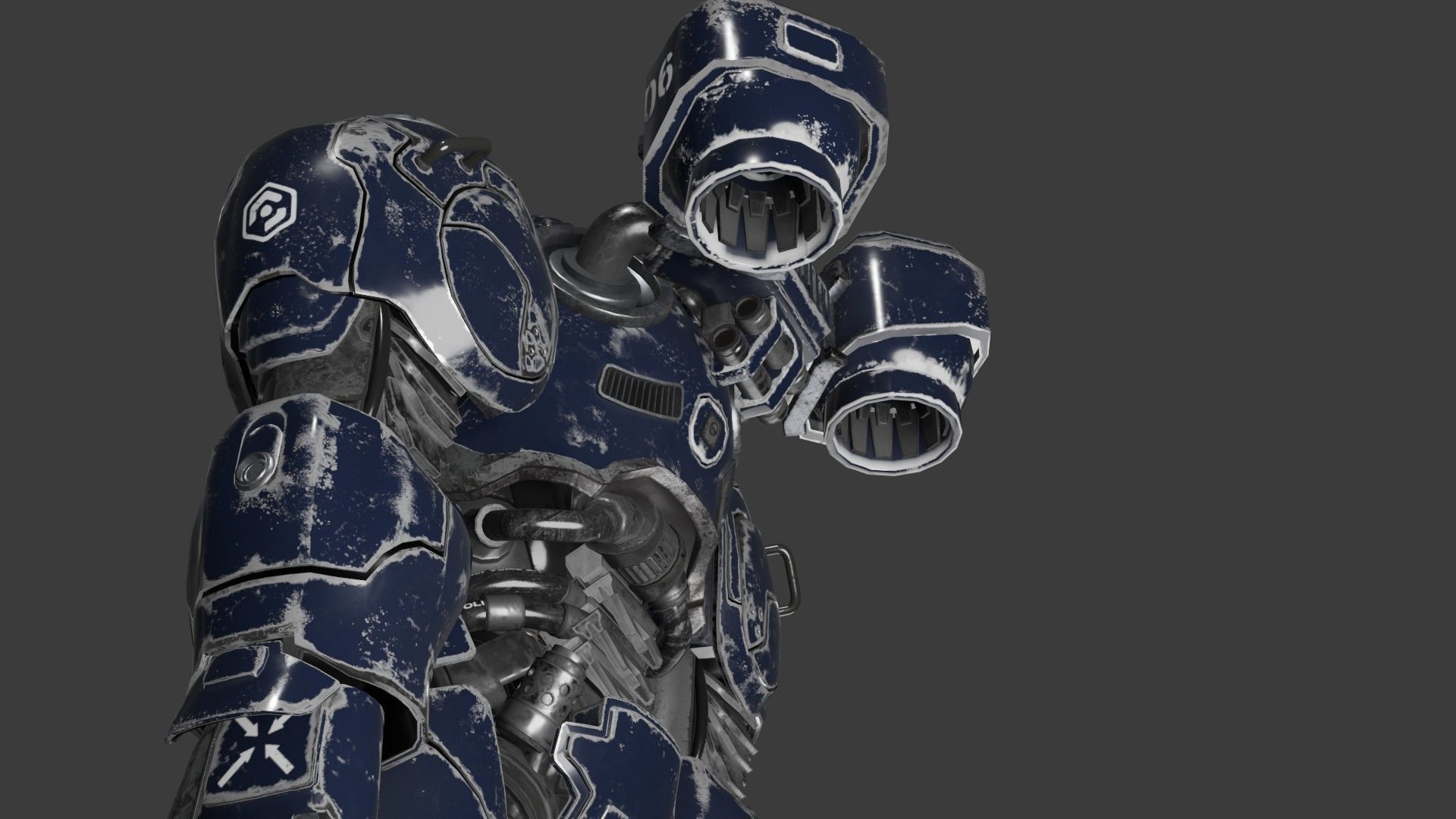 marine armor 3D model_3