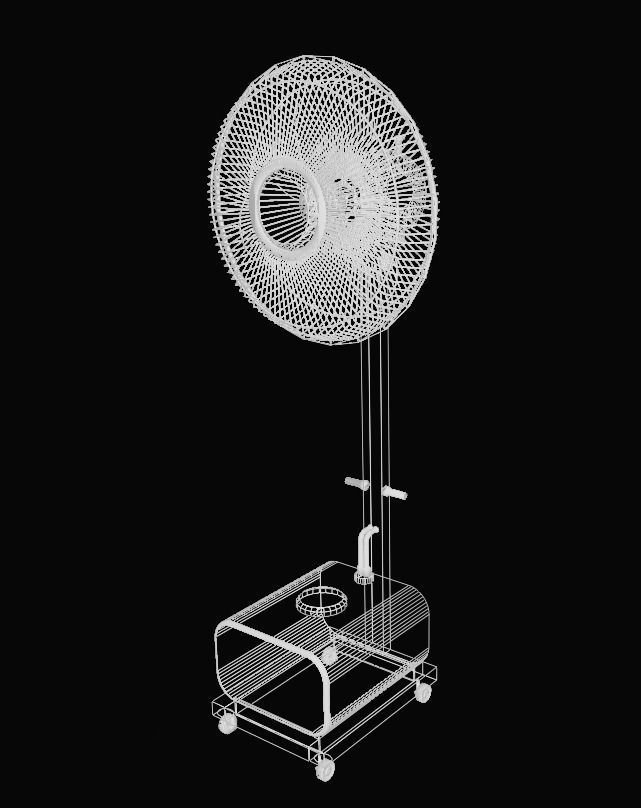 Misty Fan 3D model_3
