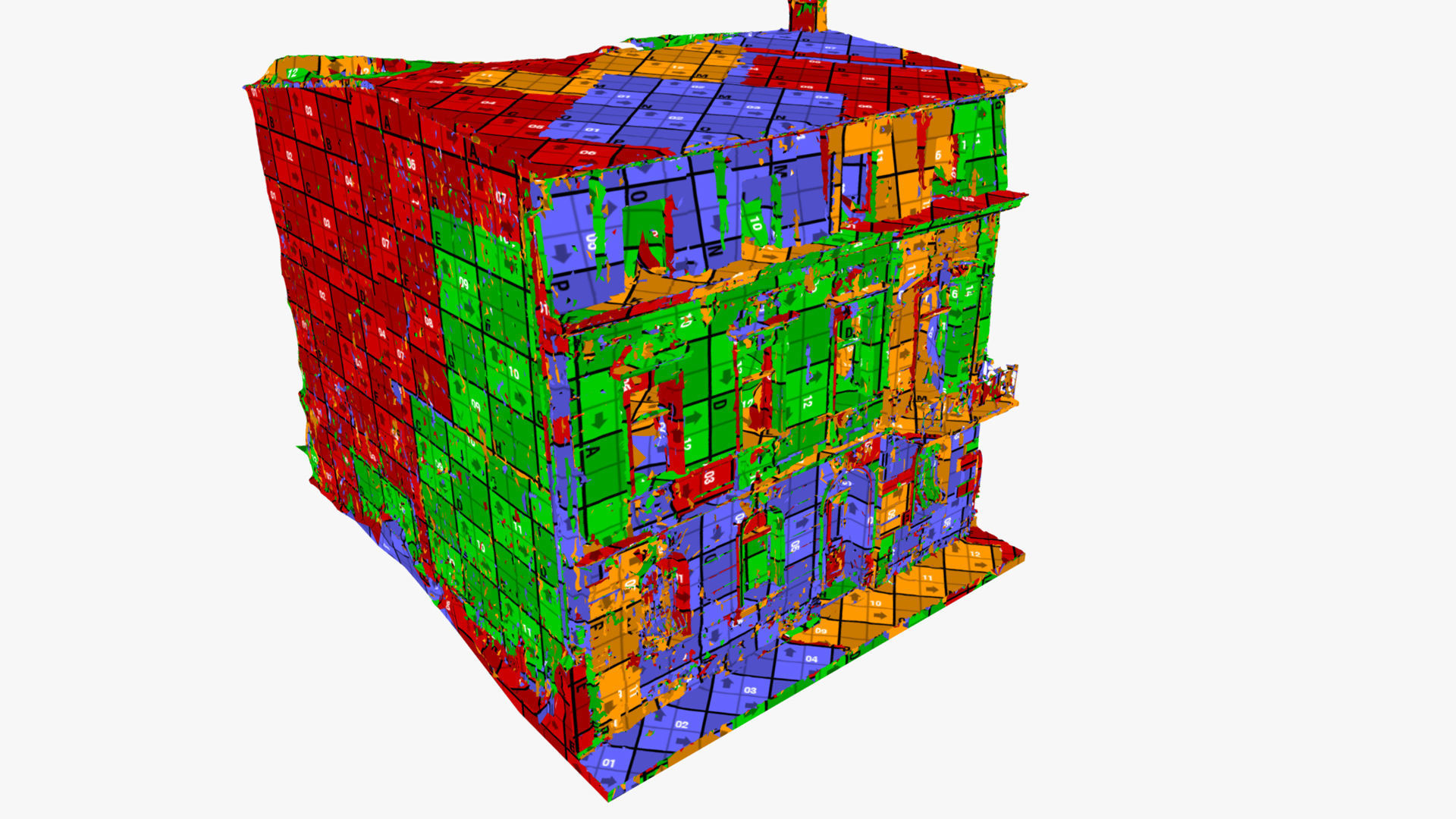 Decorated house ruin 3D model_7