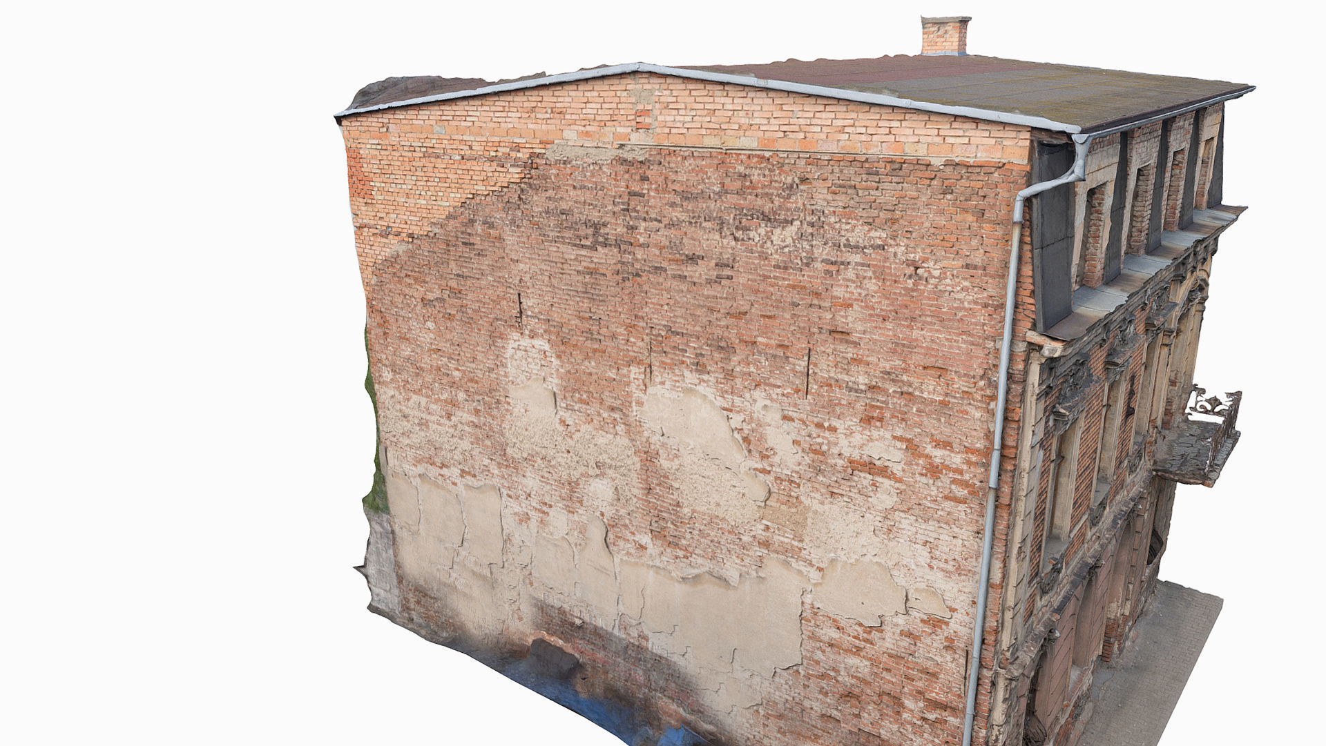 Decorated house ruin 3D model_6