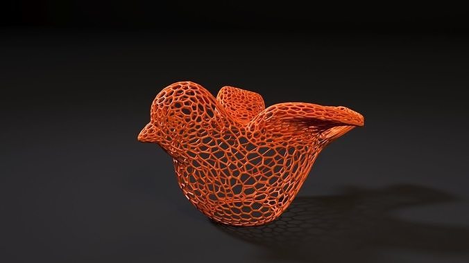 Bird figurine 3D print model