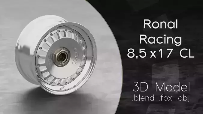 Ronal Racing Centerlock Wheel 3D Model